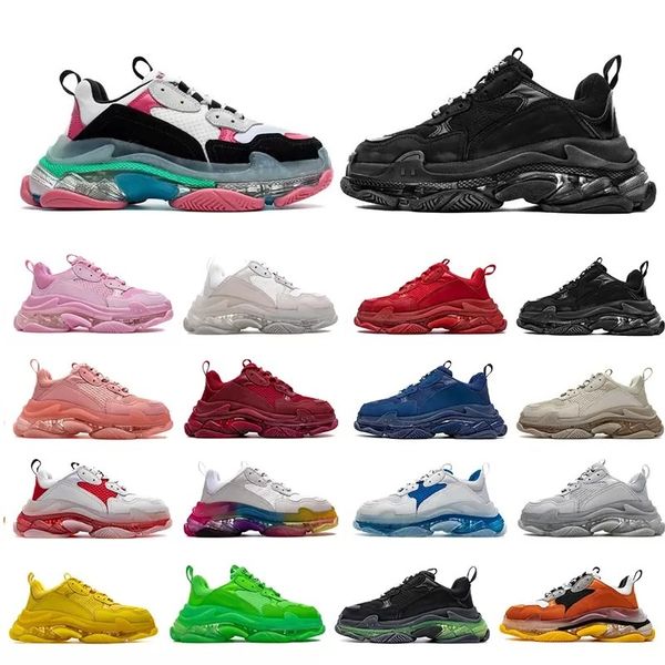 2022 new design male and female dad shoes 17fw triple s casual shoes transparent bubble bottom men's sports black red grandpa training
2022 new design male and female dad shoes 17fw triple s casual shoes transparent bubble bottom men's sports black red grandpa training