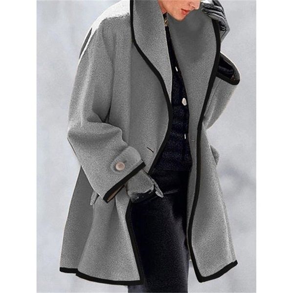 winter woman coat fashion korean preppy style retro versatile windbreaker casual warm woolen oversize manteau femme hiver 220819, Black;brown
winter woman coat fashion korean preppy style retro versatile windbreaker casual warm woolen oversize manteau femme hiver 220819, Black;brown