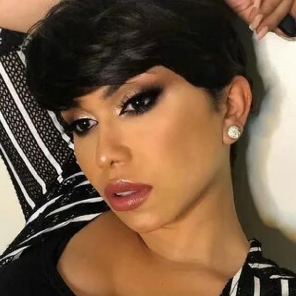 short pixie bob part none lace human hair wig for women natural pre plucked glueless ombre machine made wig, Black;brown
short pixie bob part none lace human hair wig for women natural pre plucked glueless ombre machine made wig, Black;brown