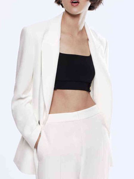 zach aiisa spring new temperament white simple lapel doublebreasted soft texture loose casual professional jacket j220813, White;black
zach aiisa spring new temperament white simple lapel doublebreasted soft texture loose casual professional jacket j220813, White;black