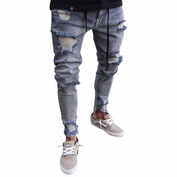 men's jeans male denim trousers for mens slim fit pants men ripped skinny biker straight hip hop frayed hole b8mm#, Blue
men's jeans male denim trousers for mens slim fit pants men ripped skinny biker straight hip hop frayed hole b8mm#, Blue