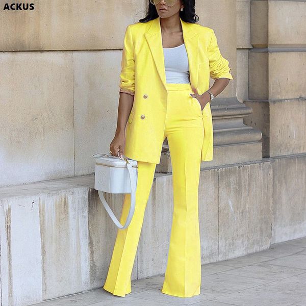 ackus women pants suit solid straight blazers flare two 2 piece sets office lady fashion outfits vintage clothes 220819, White
ackus women pants suit solid straight blazers flare two 2 piece sets office lady fashion outfits vintage clothes 220819, White
