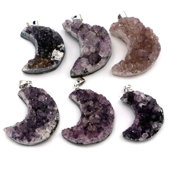 irregular natural crystal stone moon shape pendant necklaces for women girl lover wedding birthday jewelry fashion accessories, Silver
irregular natural crystal stone moon shape pendant necklaces for women girl lover wedding birthday jewelry fashion accessories, Silver