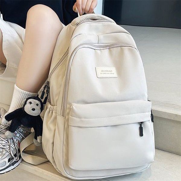 womens backpack solid color female multipocket casual woman travel bag schoolbag for teenage girl book knapsack 220819
womens backpack solid color female multipocket casual woman travel bag schoolbag for teenage girl book knapsack 220819