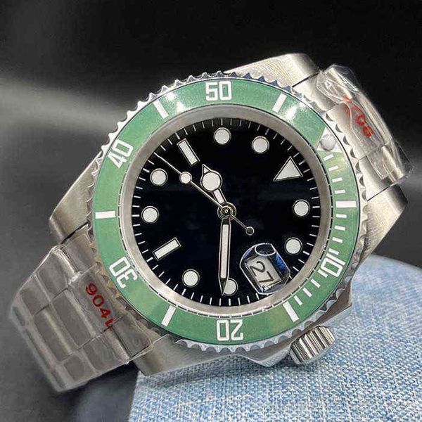 huiya06 mens watch automatic mechanical ceramic bezel 36/40mm green dial super l, Slivery;brown
huiya06 mens watch automatic mechanical ceramic bezel 36/40mm green dial super l, Slivery;brown