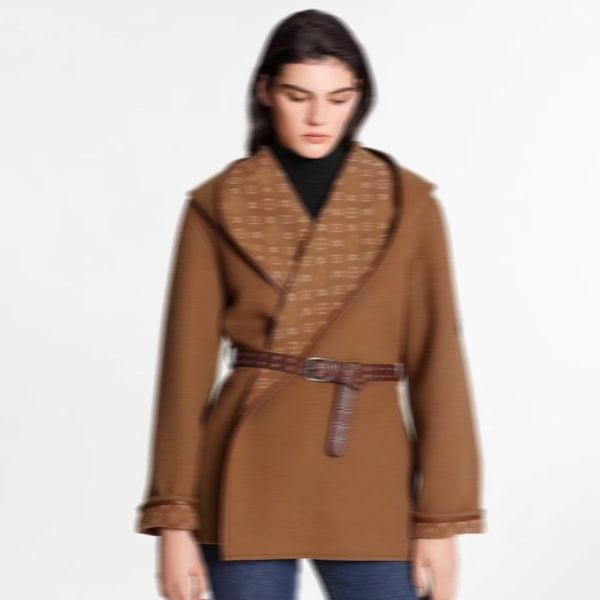 womens jackets for trench coat designer windbreaker fashion hooded cloak letters style with belt slim lady outfit woolen black, Black;brown
womens jackets for trench coat designer windbreaker fashion hooded cloak letters style with belt slim lady outfit woolen black, Black;brown