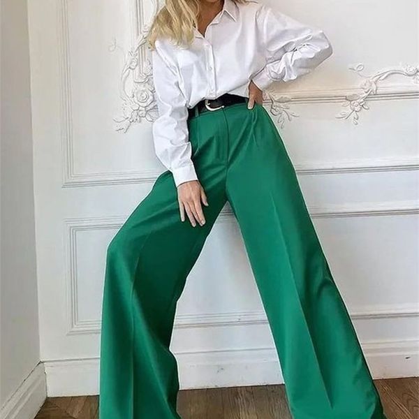 spring summer women s casual straight classic green black rose red high waist pants korean wide leg trousers for women 220819, Black;white
spring summer women s casual straight classic green black rose red high waist pants korean wide leg trousers for women 220819, Black;white