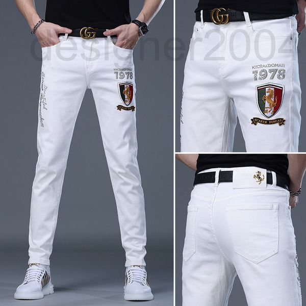 men's jeans designer spring and summer elastic fashion printing diamond brand pants jeans men's slim fit small feet trend s2qg, Blue
men's jeans designer spring and summer elastic fashion printing diamond brand pants jeans men's slim fit small feet trend s2qg, Blue