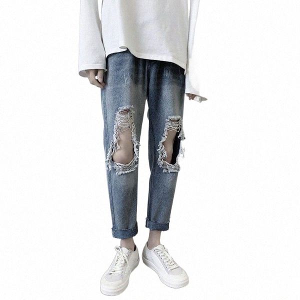 men's jeans 2022 spring and summer youth solid color loose large size japanese ripped fashion casual feet pants1 97r9#, Blue
men's jeans 2022 spring and summer youth solid color loose large size japanese ripped fashion casual feet pants1 97r9#, Blue
