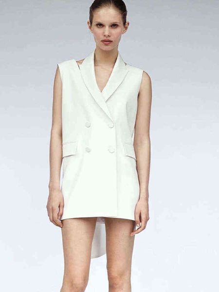 2022 summer new ladies versatile white backless dress lapel sleeveless pocket bow decoration casual suit vest j220813, White;black
2022 summer new ladies versatile white backless dress lapel sleeveless pocket bow decoration casual suit vest j220813, White;black