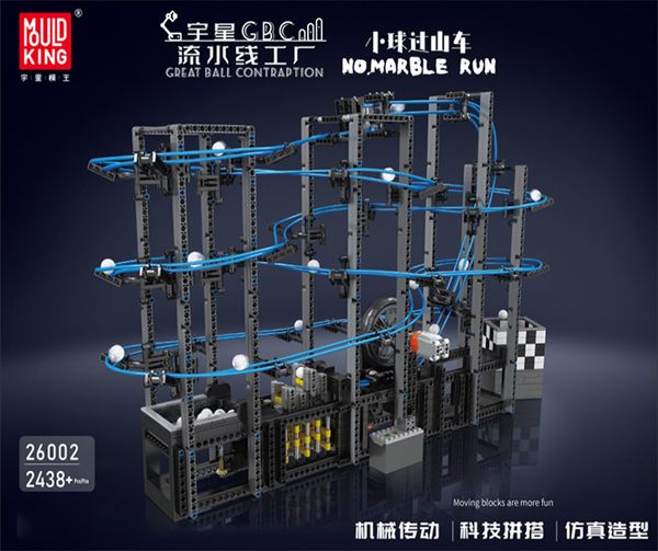 lepin block set 2438pcs mouldking 26002 great ball contraption marble run without original box
lepin block set 2438pcs mouldking 26002 great ball contraption marble run without original box