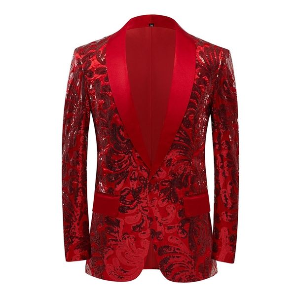 men luxury red velvet sequins floral pattern suit jacket blazer stylish shawl lapel blazers party stage singer costume homme 220819, White;black
men luxury red velvet sequins floral pattern suit jacket blazer stylish shawl lapel blazers party stage singer costume homme 220819, White;black