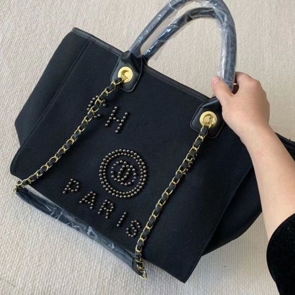 women's fashion luxury evening bags brand ch handbags pearl tote canvas beach bag designers female portable shoulder large capacity big, Black;red
women's fashion luxury evening bags brand ch handbags pearl tote canvas beach bag designers female portable shoulder large capacity big, Black;red