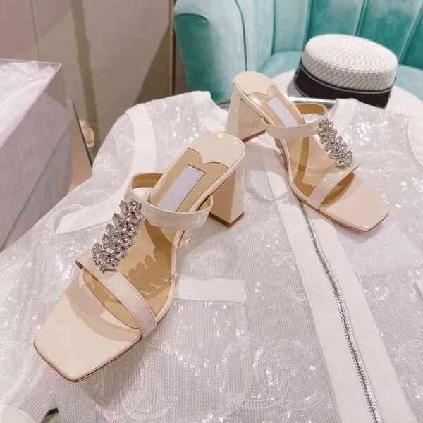 women's leather slippers slippers open end high heels crystal decoration summer series, Black
women's leather slippers slippers open end high heels crystal decoration summer series, Black