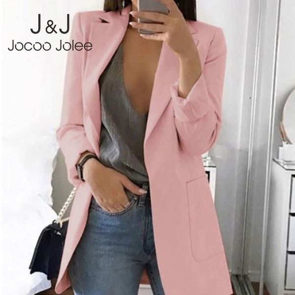 jocoo jolee office lady blazer autumn casual shoulder pads slim suit jacket european work ol oversized coat outwear 220818, Black;brown
jocoo jolee office lady blazer autumn casual shoulder pads slim suit jacket european work ol oversized coat outwear 220818, Black;brown
