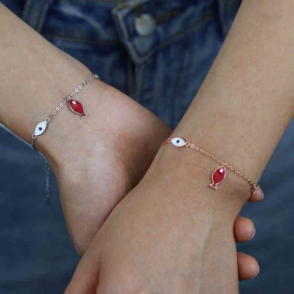 bangle designer jewelry 925 sterling silver evil eye fish charm for women minimal delicate fashion cute lovely bracelets, Black
bangle designer jewelry 925 sterling silver evil eye fish charm for women minimal delicate fashion cute lovely bracelets, Black