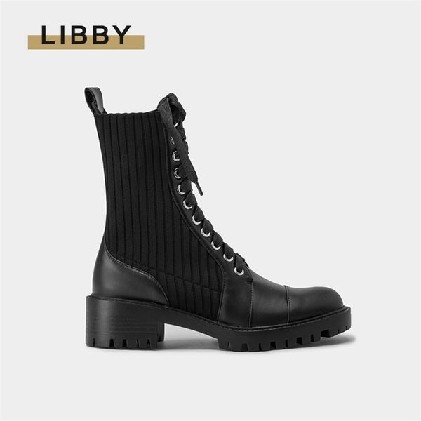 winter fashion martin ankle boots women knitted british style comfortable motorcycle boots stitching female 220818, Black
winter fashion martin ankle boots women knitted british style comfortable motorcycle boots stitching female 220818, Black