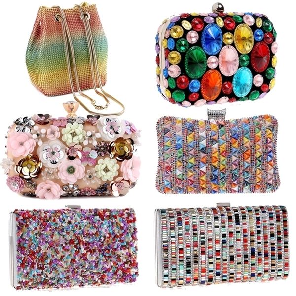 flower candy color women evening bags wedding party event clutch diamonds metal rhinestones handbags beading purse bag 220818
flower candy color women evening bags wedding party event clutch diamonds metal rhinestones handbags beading purse bag 220818