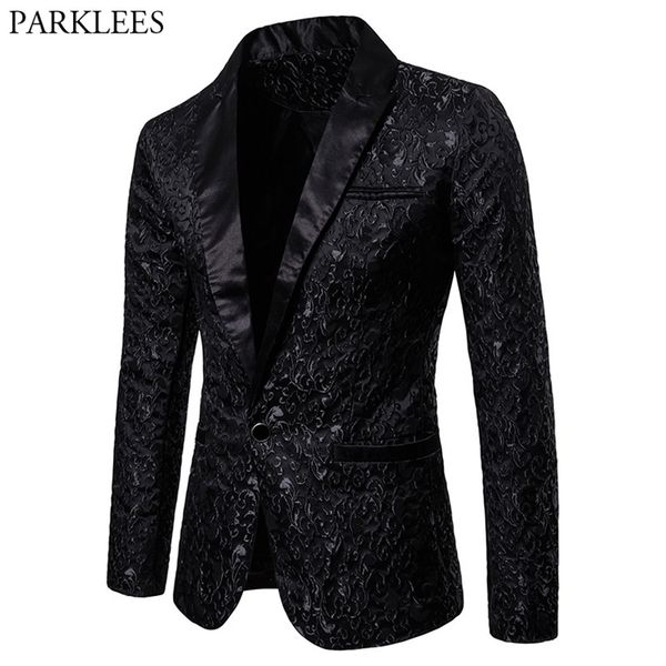black jacquard bronzing floral blazer men luxury brand single button suit jacket wedding party stage costume homme 2xl 220819, White;black
black jacquard bronzing floral blazer men luxury brand single button suit jacket wedding party stage costume homme 2xl 220819, White;black