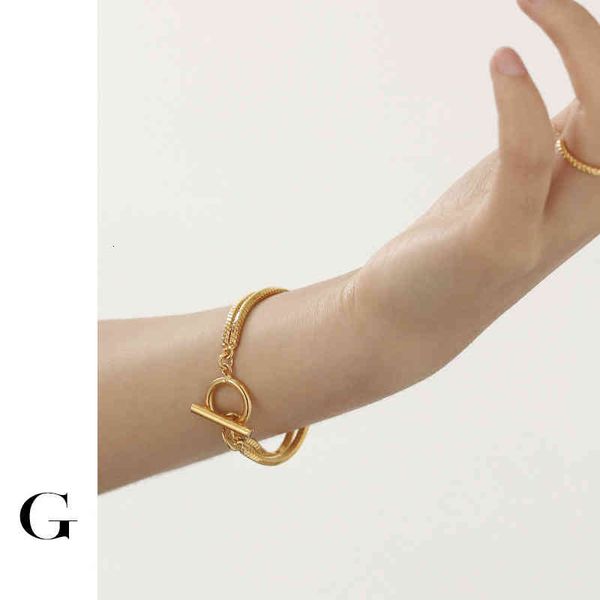 bracelet bangle designer jewelry ghidbk europe and america gold colour double layered herringbone snake chain ot buckle clasp bracelets mini, Black
bracelet bangle designer jewelry ghidbk europe and america gold colour double layered herringbone snake chain ot buckle clasp bracelets mini, Black