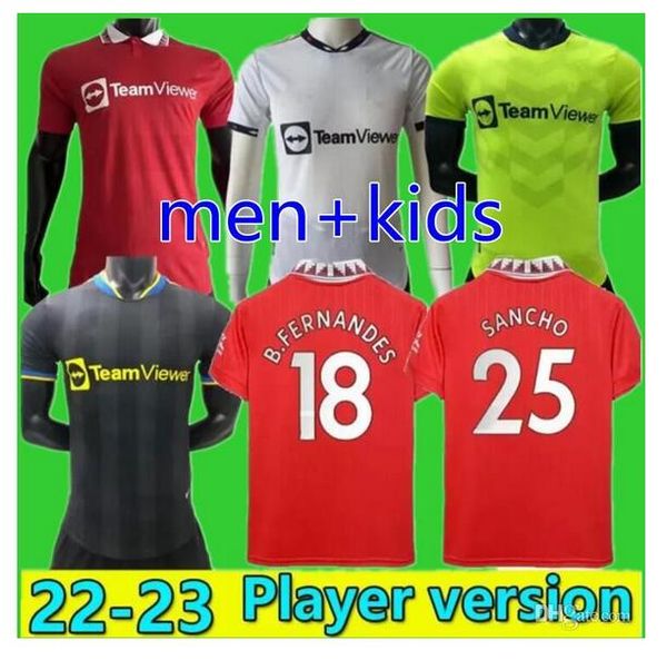 22 23 manchester soccer jerseys sancho varane bruno fernandes rashford pogba united jersey men kids woman football shirt telles fans player, Black;yellow
22 23 manchester soccer jerseys sancho varane bruno fernandes rashford pogba united jersey men kids woman football shirt telles fans player, Black;yellow