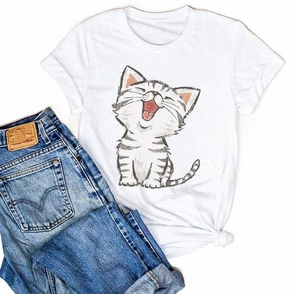 women's t-shirt 2021 summer print ladies lazy cat kitten cute cartoon shirt cotton trend fashion f8hd#, White
women's t-shirt 2021 summer print ladies lazy cat kitten cute cartoon shirt cotton trend fashion f8hd#, White