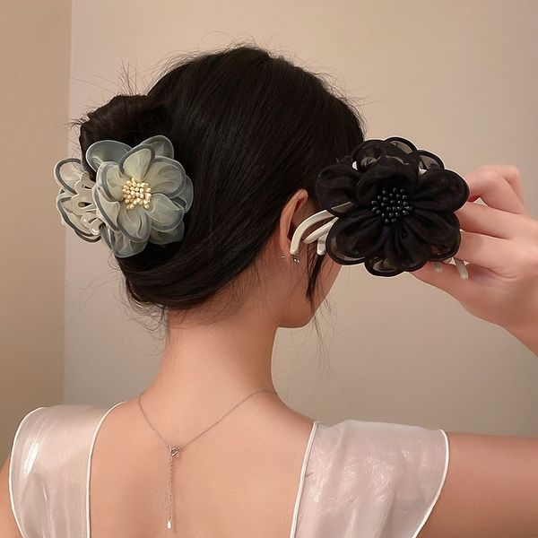 fashion big camellia fabric flower crab hair claw clips large plastic ponytail holder clamps wedding party hair accessories, Golden;silver
fashion big camellia fabric flower crab hair claw clips large plastic ponytail holder clamps wedding party hair accessories, Golden;silver