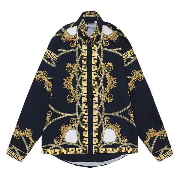 men casual shirts hawaiian style mens long sleeves spring summer fashion womens printed shirts, White;black
men casual shirts hawaiian style mens long sleeves spring summer fashion womens printed shirts, White;black
