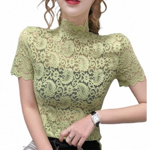 summer 2021 short-sleeved lace shirt short sleeve women's half high neck bottoming t-shirt for woman l662#, White
summer 2021 short-sleeved lace shirt short sleeve women's half high neck bottoming t-shirt for woman l662#, White