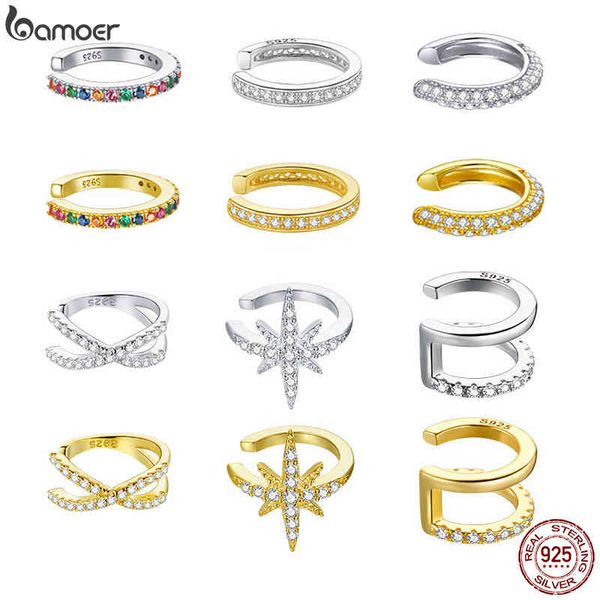 bamoer 1pc ear cuff 925 sterling silver clip earrings for women gold color spain fashion jewelry rhinestone tiny sce994, Golden
bamoer 1pc ear cuff 925 sterling silver clip earrings for women gold color spain fashion jewelry rhinestone tiny sce994, Golden