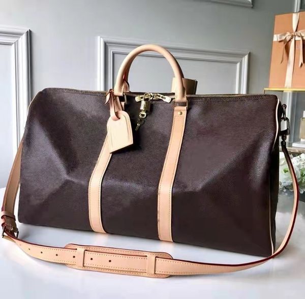 2022 duffle bag classic 45 50 55 travel luggage for men real leather women crossbody totes shoulder bags mens womens handbags 5 colors aaaaa
2022 duffle bag classic 45 50 55 travel luggage for men real leather women crossbody totes shoulder bags mens womens handbags 5 colors aaaaa