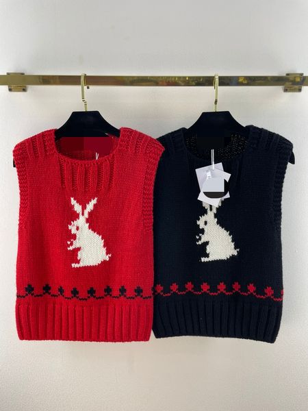 811 l 2022 runway summer brand same style sweater crew neck black red pullover sleeveless women's sweaters weilan, White;black
811 l 2022 runway summer brand same style sweater crew neck black red pullover sleeveless women's sweaters weilan, White;black