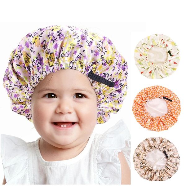 adjustable satin silk bonnet for baby sleep cap children flower print satin nightcap kid sleep night bonnet, Blue;gray
adjustable satin silk bonnet for baby sleep cap children flower print satin nightcap kid sleep night bonnet, Blue;gray