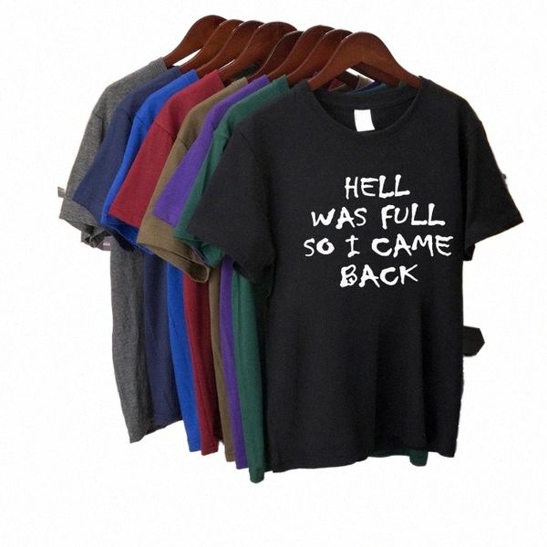 women's t-shirt hell was full so i came back printed t-shirts women summer 2021 for teens loose female t shirt short sleeve goth cloth, White
women's t-shirt hell was full so i came back printed t-shirts women summer 2021 for teens loose female t shirt short sleeve goth cloth, White