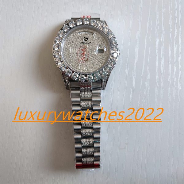 original box mp factory mens watch 43mm 228349 116300 full iced full vs bigger roman diamond automatic movement mechanical sapphire wristwat, Slivery;brown
original box mp factory mens watch 43mm 228349 116300 full iced full vs bigger roman diamond automatic movement mechanical sapphire wristwat, Slivery;brown