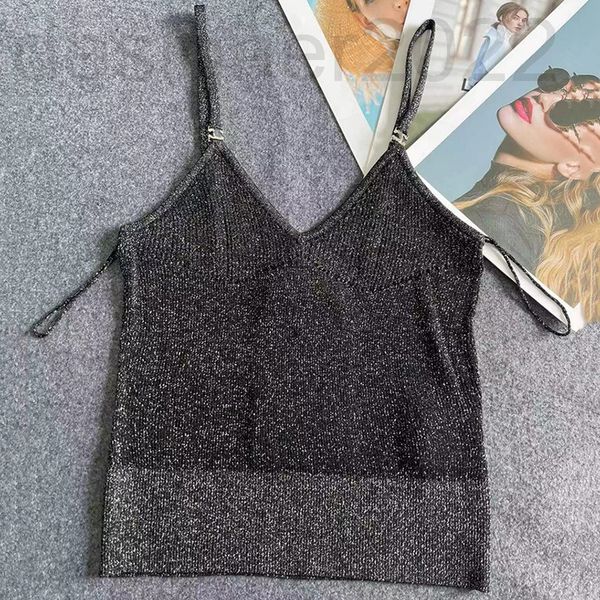 women's t-shirt designer summer thin small fragrance women's slim fitting sling black v-neck bottomed shirt short shiny knitted 1e, White
women's t-shirt designer summer thin small fragrance women's slim fitting sling black v-neck bottomed shirt short shiny knitted 1e, White