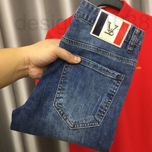 men's jeans designer hong kong fashion brand spring and summer thin blue high-end embroidery slim fit small feet elastic european long
men's jeans designer hong kong fashion brand spring and summer thin blue high-end embroidery slim fit small feet elastic european long