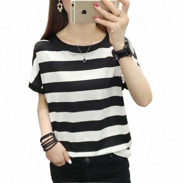 women's t-shirt women men fashion korea style vintage black red stripe harajuku o-neck short sleeve t-shirts female casual tshirts k4dr, White
women's t-shirt women men fashion korea style vintage black red stripe harajuku o-neck short sleeve t-shirts female casual tshirts k4dr, White