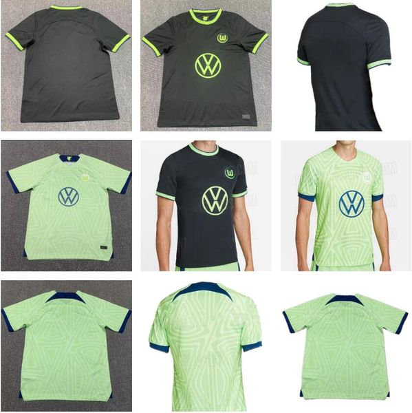 22 23 vfl wolfsburg maillots de foot soccer jersey klaus malli camacho william 2022 2023 home away football shirt, Black;yellow
22 23 vfl wolfsburg maillots de foot soccer jersey klaus malli camacho william 2022 2023 home away football shirt, Black;yellow