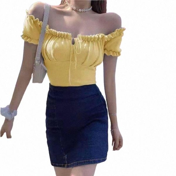 women's t-shirt take a small vest in japanese spring and autumn knitwear short-sleeved shirt for women summer g6u0#, White
women's t-shirt take a small vest in japanese spring and autumn knitwear short-sleeved shirt for women summer g6u0#, White