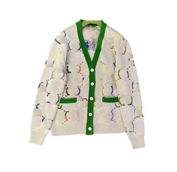 2022gg casual sweater coat ggity letter cardigan new loose jin zhixiu autumn women's logo camel color v-neck mid-length knit, White;black
2022gg casual sweater coat ggity letter cardigan new loose jin zhixiu autumn women's logo camel color v-neck mid-length knit, White;black