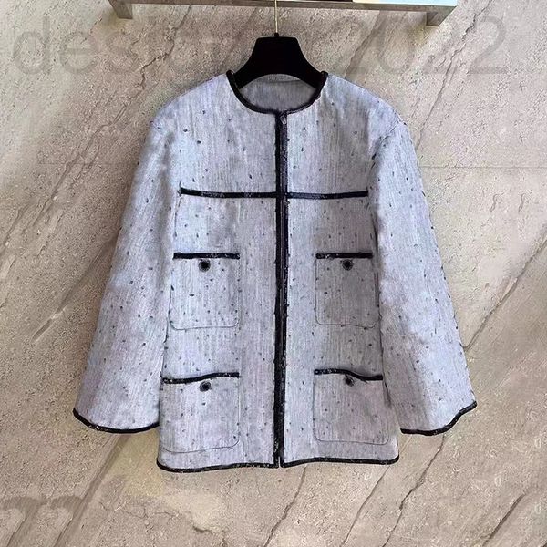 women's jackets designer gaoding spring and autumn small fragrance yarn dyed denim jacquard four pocket long sleeve cardigan coat femal, Black;brown
women's jackets designer gaoding spring and autumn small fragrance yarn dyed denim jacquard four pocket long sleeve cardigan coat femal, Black;brown