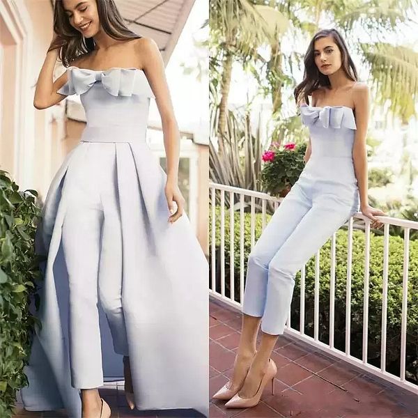elegant lilac jumpsuits prom dresses strapless bow satin formal evening gowns with detachable overskirt simple outfit pecial occasion wear f, Black
elegant lilac jumpsuits prom dresses strapless bow satin formal evening gowns with detachable overskirt simple outfit pecial occasion wear f, Black