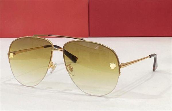 new fashion design sunglasses 0065s pilot k gold half frame animal head decoration classic popular versatile style outdoor uv400 protection, White;black
new fashion design sunglasses 0065s pilot k gold half frame animal head decoration classic popular versatile style outdoor uv400 protection, White;black