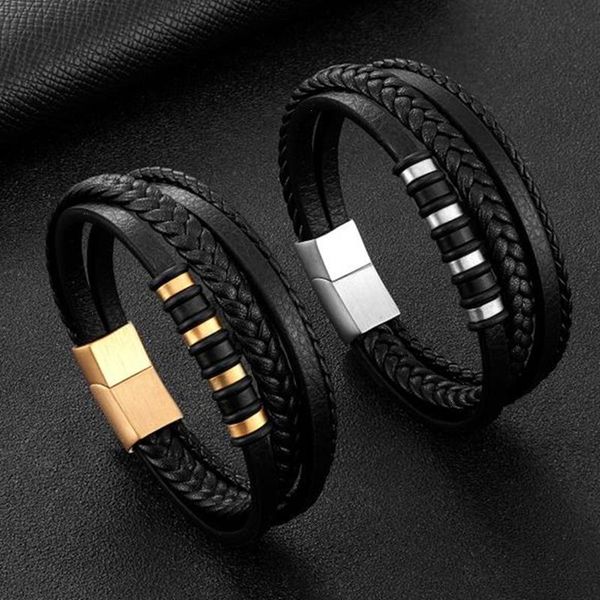 multilayer woven leather strand bracelet for men rope chain wrap classic handsome party jewelry, Black
multilayer woven leather strand bracelet for men rope chain wrap classic handsome party jewelry, Black