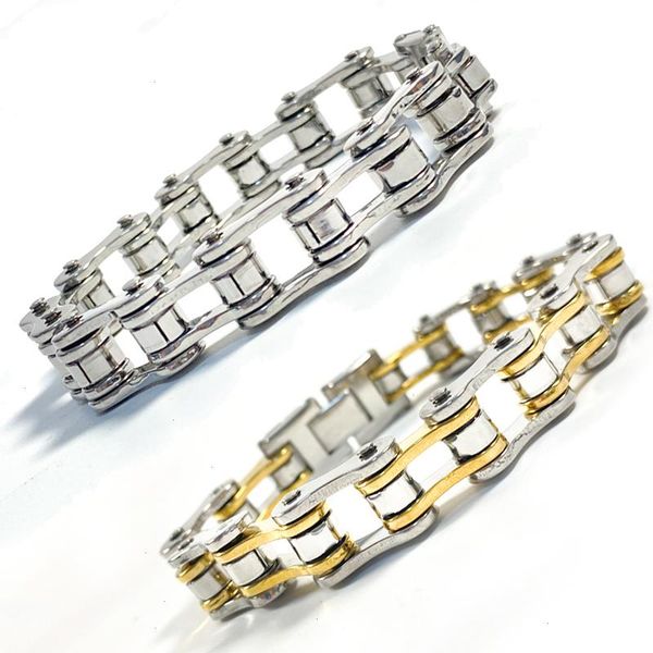 motorcycle men bracelet stainless steel strands bangle hiphop biker bicycle mens link chain gold silver color jewelry, Black
motorcycle men bracelet stainless steel strands bangle hiphop biker bicycle mens link chain gold silver color jewelry, Black