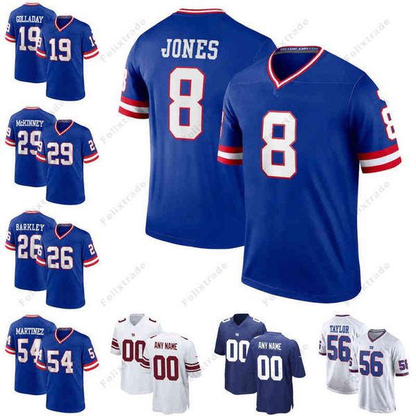 8 daniel jones 2022 ny giants royal classic jersey 19 kenny golladay 26 saquon barkley 29 xavier mckinney 54 blake martinez 56 lawrence tayl, White;black
8 daniel jones 2022 ny giants royal classic jersey 19 kenny golladay 26 saquon barkley 29 xavier mckinney 54 blake martinez 56 lawrence tayl, White;black