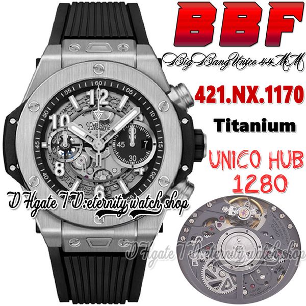 bbf zf421.1170 unico titanium mens watch hub1280 automatic chronograph black gray skeleton dial stick arabic markers rubber strap super edit, Slivery;brown
bbf zf421.1170 unico titanium mens watch hub1280 automatic chronograph black gray skeleton dial stick arabic markers rubber strap super edit, Slivery;brown