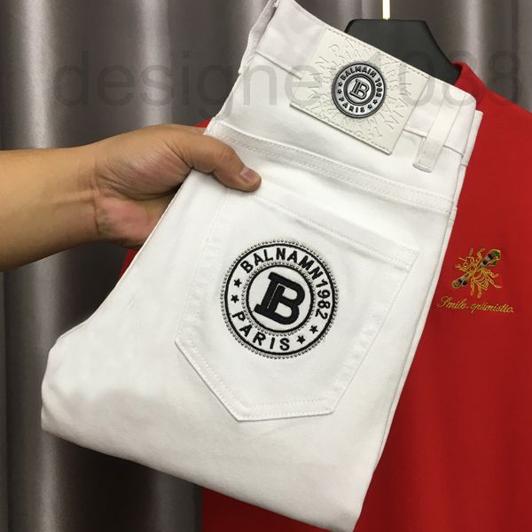 men's jeans designer european goods show thin men's spring and summer pants 2022 new embroidered jeans slim little feet elastic tr, Blue
men's jeans designer european goods show thin men's spring and summer pants 2022 new embroidered jeans slim little feet elastic tr, Blue