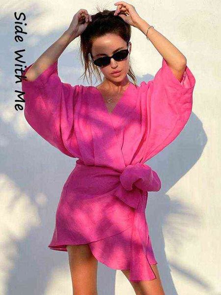 side with me v neck long sleeves midi patchwork woman mini dress 2022 summer robe club party elegant dresses for women t220819, Black;gray
side with me v neck long sleeves midi patchwork woman mini dress 2022 summer robe club party elegant dresses for women t220819, Black;gray